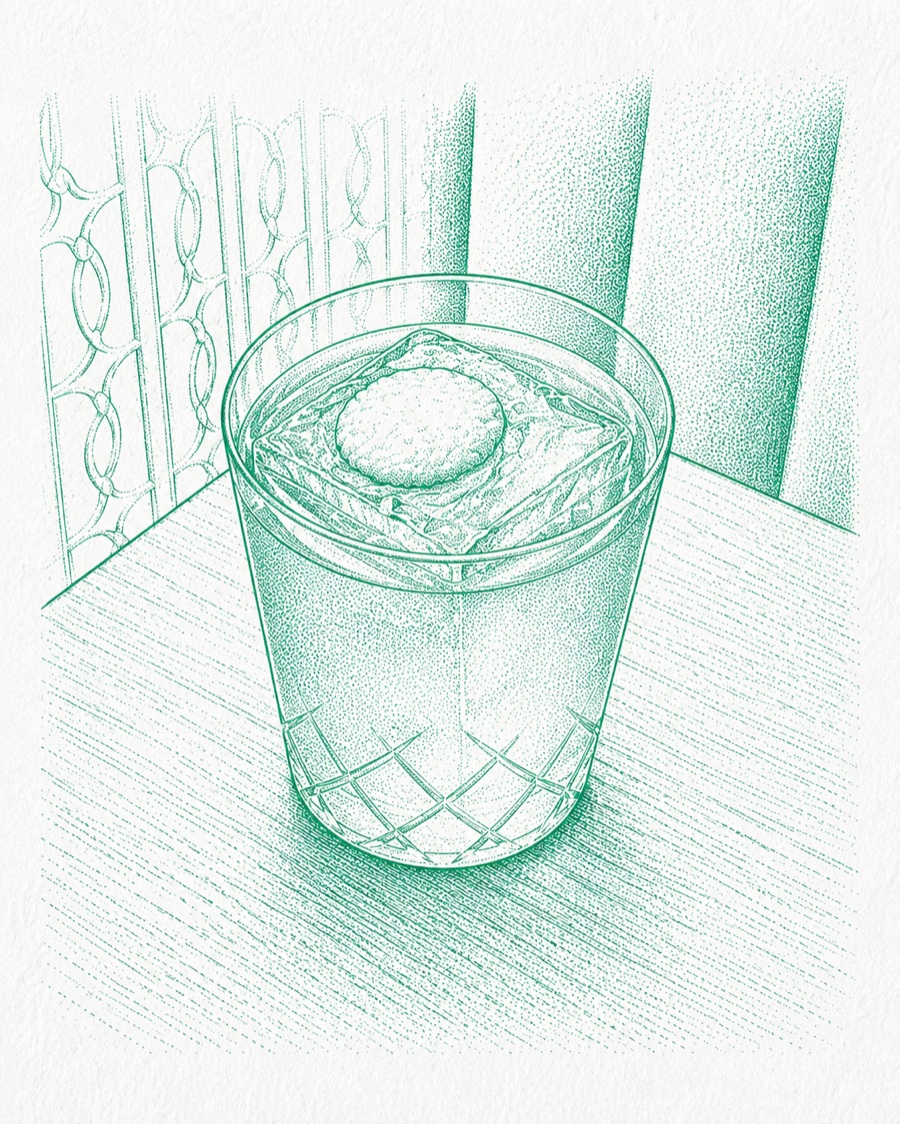 Sketch of the Last Atlas cocktail